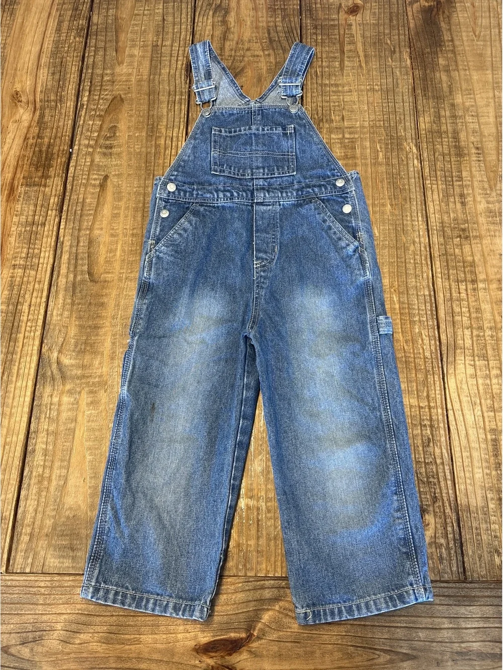Vintage y2K The Children's Place Boys Denim Overalls 4T Boys Girls Toddler Kids